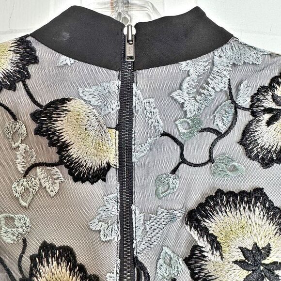 Self-Portrait Lucia Floral Embroidery Ruffle Lace Trim Cocktail Party Blouse 4 - Picture 11 of 11